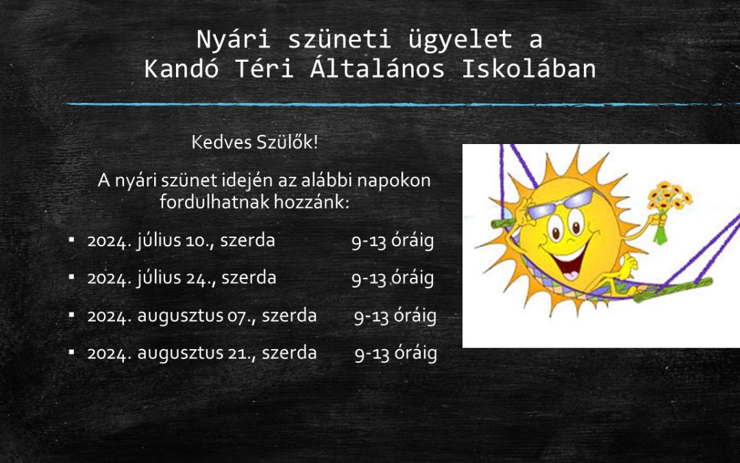 Nyári ügyelet